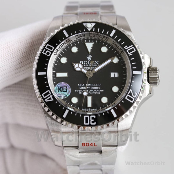 Rolex Deepsea 126660 Black Dial Oyster Steel 44mm Mens replica watch