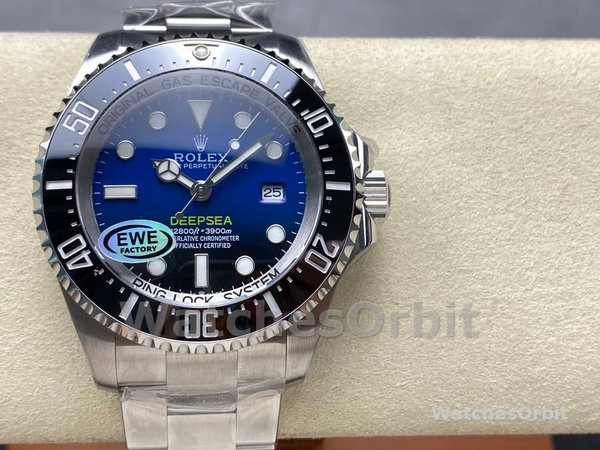 Rolex Sea-Dweller Deepsea 136660 0005 Stainless Steel Black Blue Dial 44MM Mens Replica Watch
