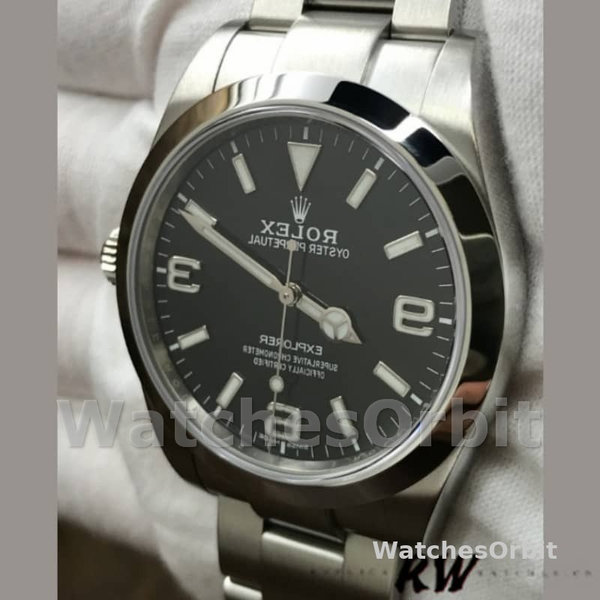 Rolex Explorer 214270 Black Luminous Dial Stainless Steel 39MM Mens Replica Watch