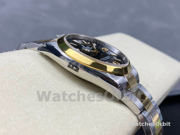 Rolex Explorer 36 Black Dial Yellow Gold M124273 0001 Women's Watch