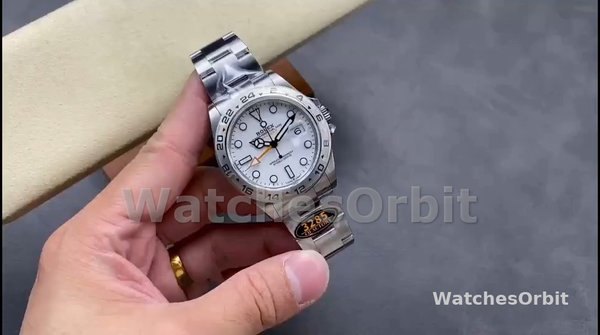 Rolex Explorer II m226570 0001 Stainless Steel White Dial 42MM Mens Replica Watch