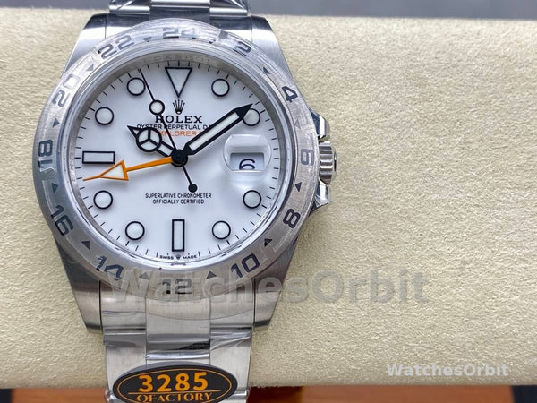 Rolex Explorer II m226570 0001 Stainless Steel White Dial 42MM Mens Replica Watch