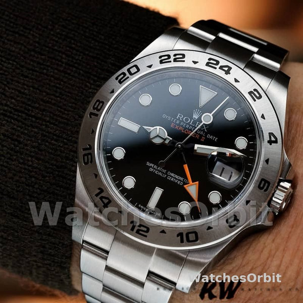 Rolex Explorer II m226570 0002 Stainless Steel Black Dial 42MM Mens Replica Watch