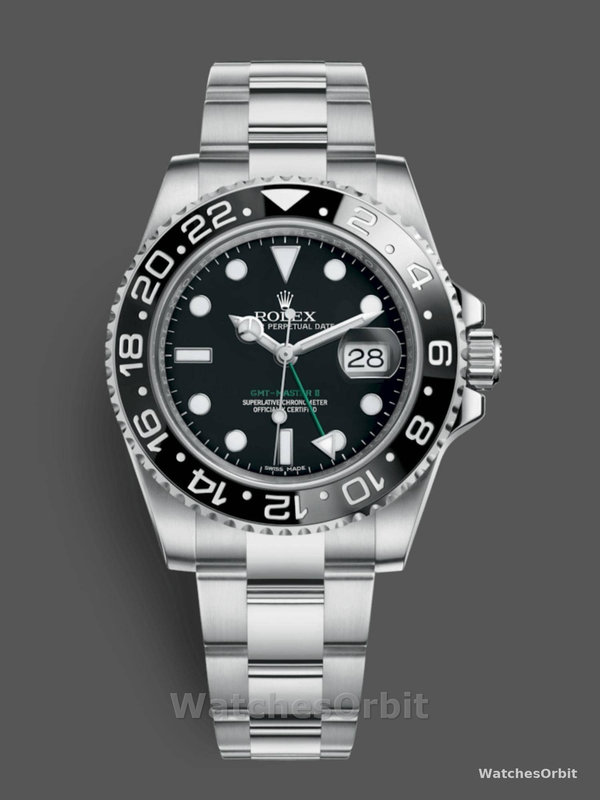 Rolex GMT-Master II 116710LN Black Dial Stainless steel case 40mm Mens Replica Watch