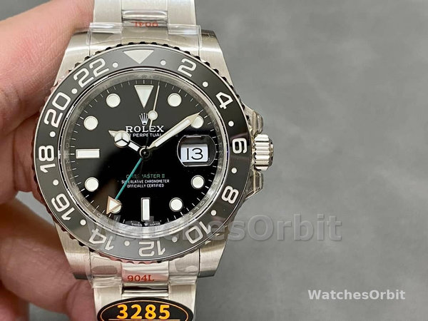 Rolex GMT-Master II 116710LN Black Dial Stainless steel case 40mm Mens Replica Watch