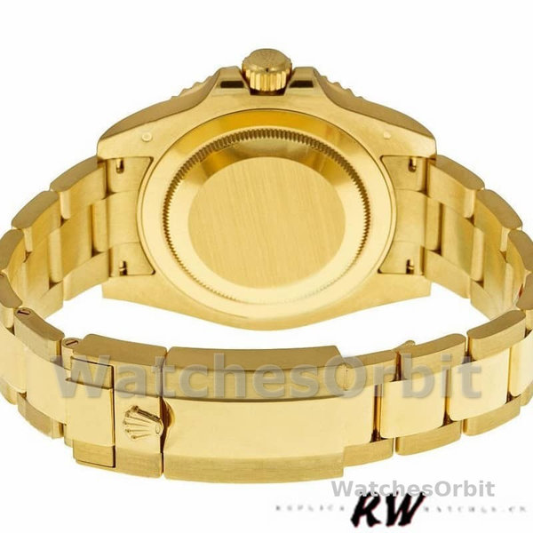Rolex GMT-Master II 116758 Yellow Gold Pave Dial 40mm Mens Replica Watch