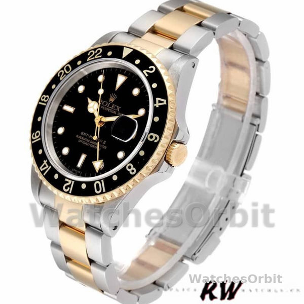 Rolex GMT-Master II 16713LN Steel Yellow Gold Black Dial 40MM Mens Replica Watch