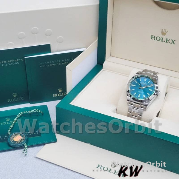 Rolex Milgauss 116400GV Stainless Steel Z-blue Dial 40mm Mens Replica Watch