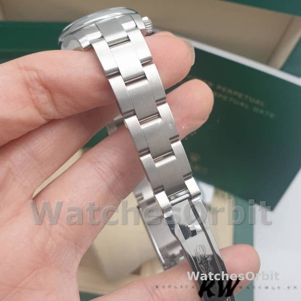 Rolex Oyster Perpetual 176200 Stainless Steel Black Index Dial 26MM Lady Replica Watch