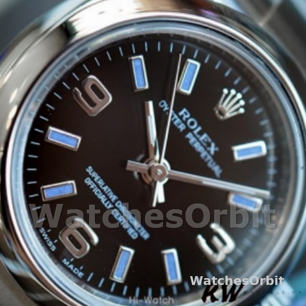 Rolex Oyster Perpetual 176200 Stainless Steel Blue Index Dial 26MM Lady Replica Watch