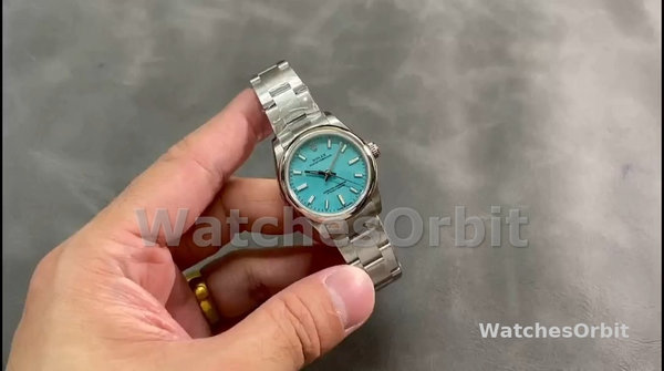 Rolex Oyster Perpetual 31 Turquoise Blue Dial 277200 0007 Women's Watch