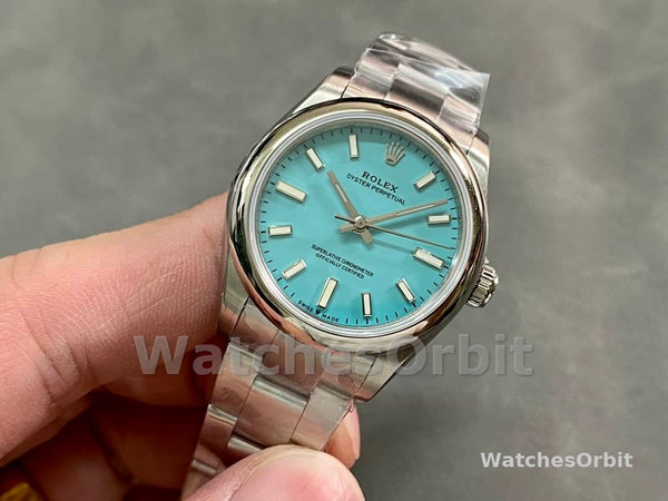Rolex Oyster Perpetual 31 Turquoise Blue Dial 277200 0007 Women's Watch