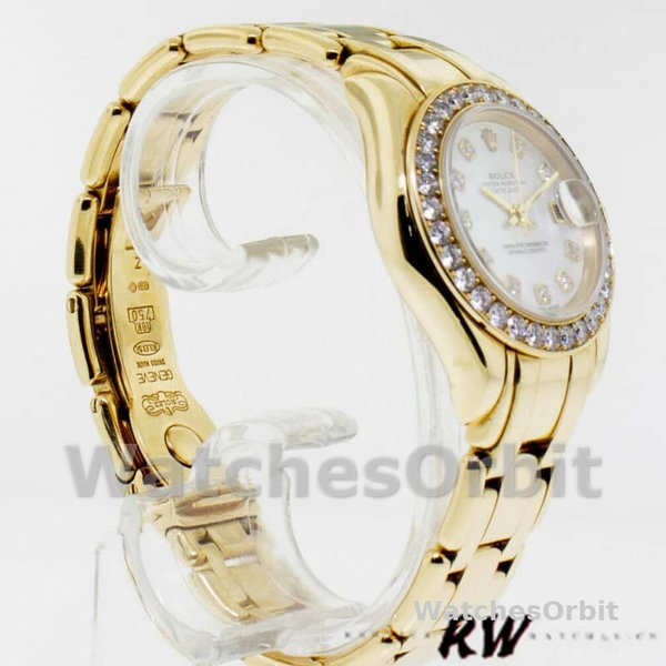 Rolex Pearlmaster 80298 White MOP Dial 29MM Lady Replica Watch
