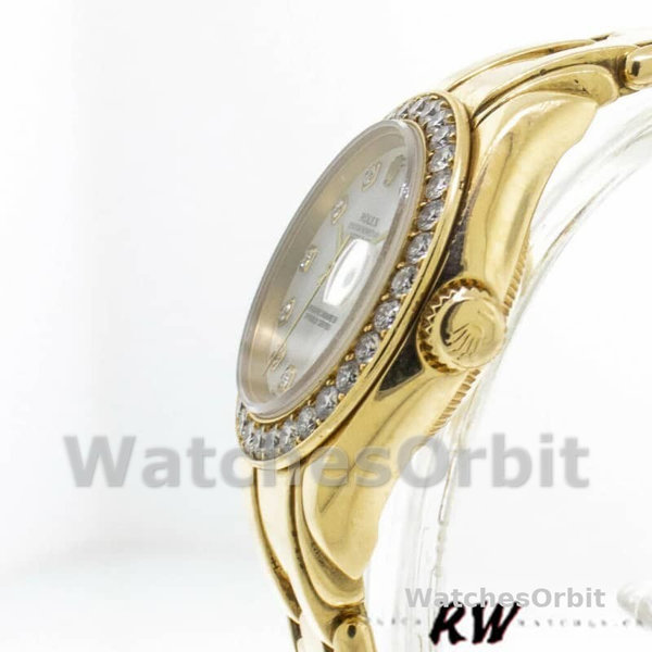 Rolex Pearlmaster 80298 White MOP Dial 29MM Lady Replica Watch