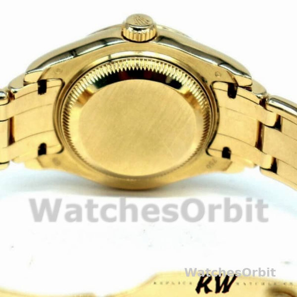Rolex Pearlmaster 80298 Yellow Gold MOP Dial 29MM Lady Replica Watch