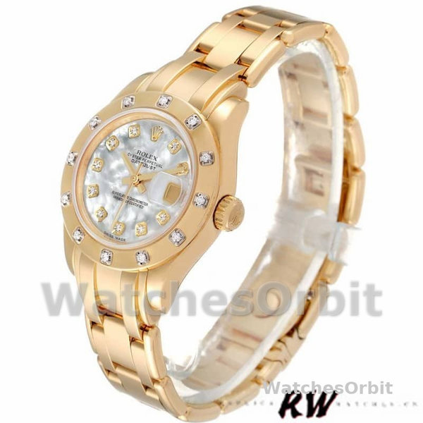 Rolex Pearlmaster 80318 MOP Diamond Dial 29MM Lady Replica Watch