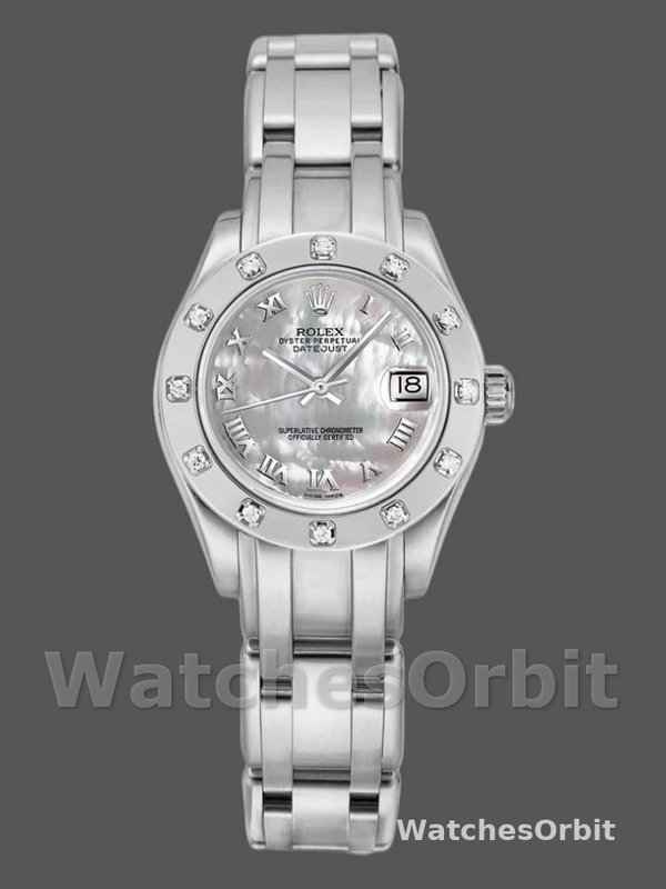 Rolex Pearlmaster 80319 MOP Roman Dial 29MM Lady Replica Watch