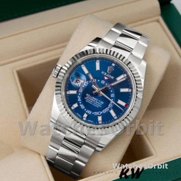 Rolex Sky-Dweller 42 m336934 0005 Stainless Steel Blue Dial Replica Watch
