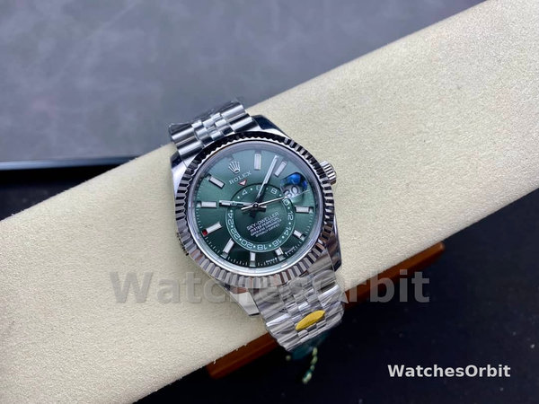 Rolex Sky Dweller 42 White Gold Fluted Bezel 336934 0002 Men's Watch