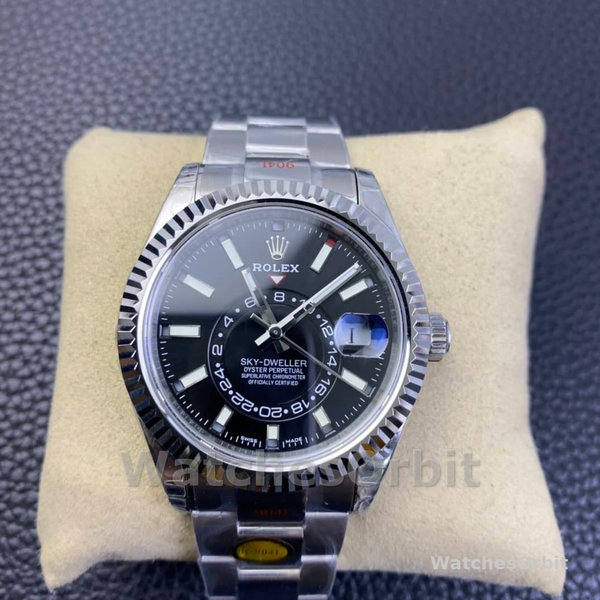Rolex Sky Dweller 42 White Rolesor Black Dial Oyster M336934 0007 Men's Watch