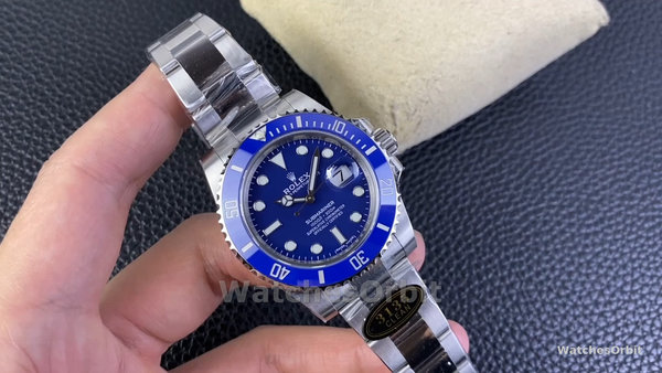 Rolex Submariner 116619LB White Gold Blue Dial 40mm Mens Replica Watch