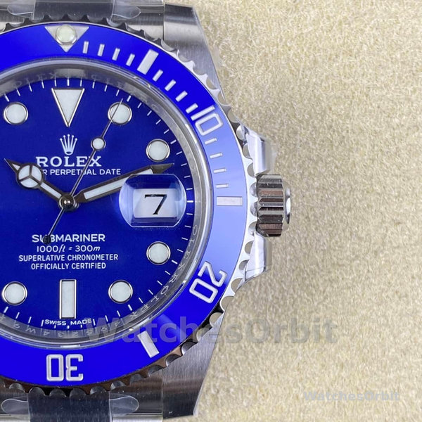 Rolex Submariner 116619LB White Gold Blue Dial 40mm Mens Replica Watch