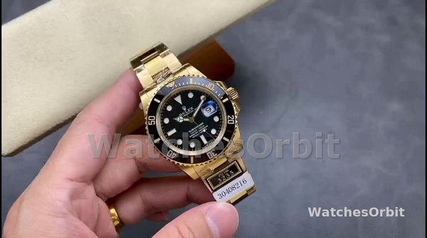 Rolex Submariner 126618LN Yellow Gold Black Dial 41mm Mens Replica Watch