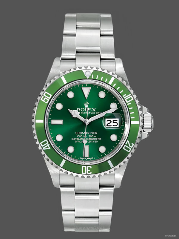 Rolex Submariner 16610 Stainless Steel Refinished Green Dial 40mm Mens Replica Watch