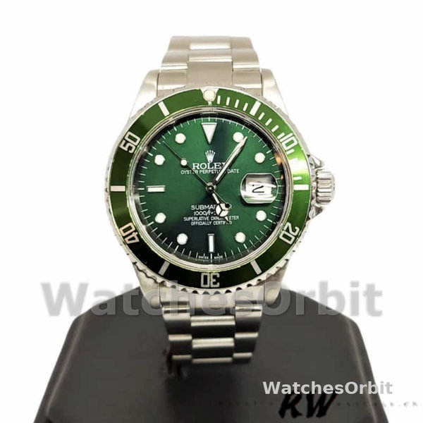 Rolex Submariner 16610 Stainless Steel Refinished Green Dial 40mm Mens Replica Watch