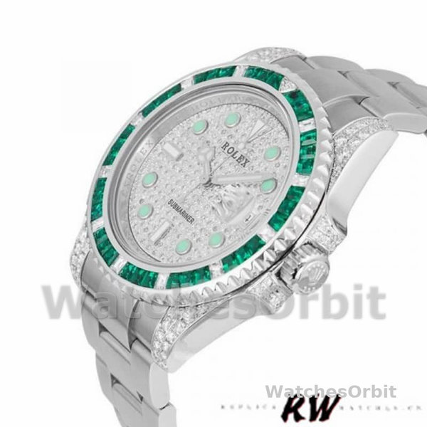 Rolex Submariner Date 116610LN Custom Diamond Stainless Steel 40MM Mens Replica Watch