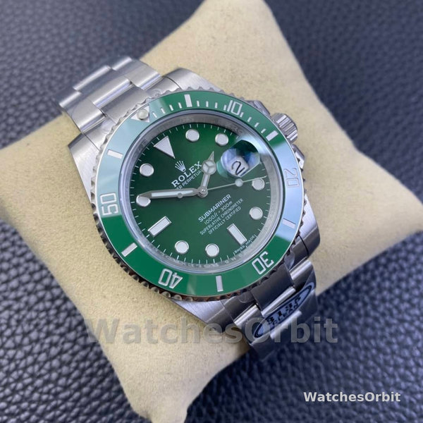 Rolex Submariner Date 116610LV Stainless Steel Oyster 40MM Green Dial Mens Replica Watch