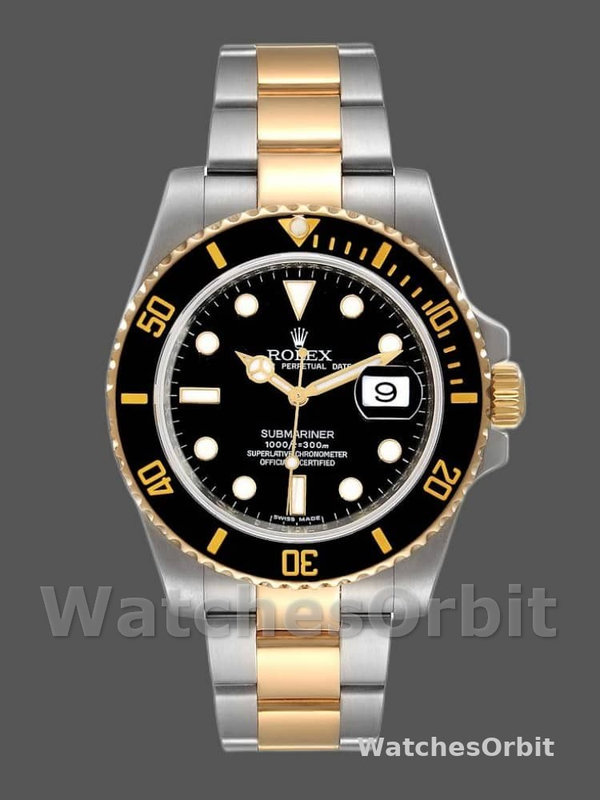 Rolex Submariner Date 116613 Stainless Steel Case Black Dial 40mm Mens Replica Watch