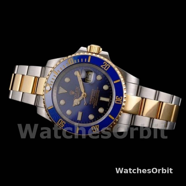 Rolex Submariner PR16233B Two Tone Blue Dial 41mm Mens Replica Watch