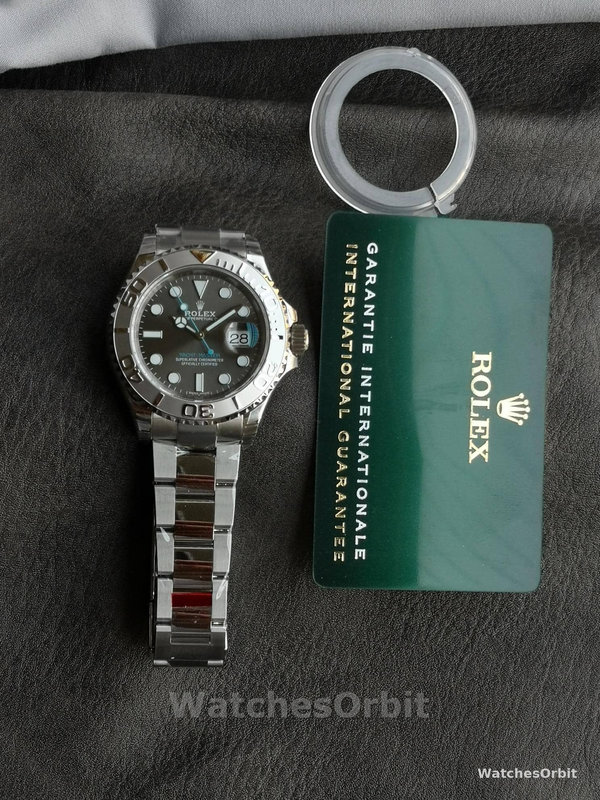 Rolex Yacht-Master 126622 Platinum Bezel Dark Rhodium Grey Dial 40MM Mens Replica Watch