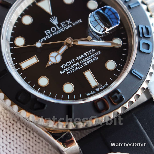 Rolex Yacht-Master 226659 White Gold Black Dial 42mm Mens Replica Watch