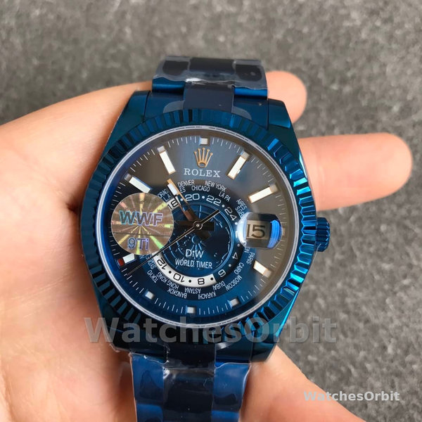 Rolex DiW Sky Dweller 326934 BLUE DLC 40MM Men's Watch